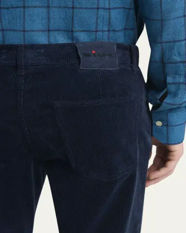 Kiton Men's Cotton Stretch Slim Five-Pocket Pants | Thumbnail 5