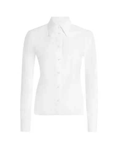 Dolce & Gabbana Cotton Poplin Fitted Button-Down Shirt | Thumbnail 1