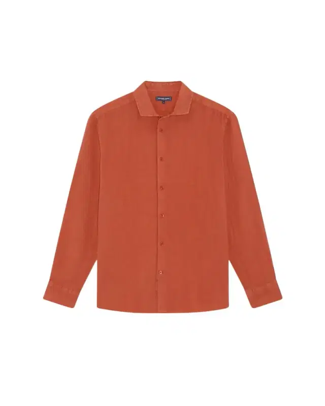Men's Antonio Linen Button-Down Shirt