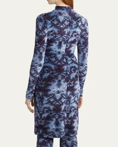 Etro Long-Sleeve Midi Dress | Thumbnail 3 Etro Long-Sleeve Midi Dress | Thumbnail 3