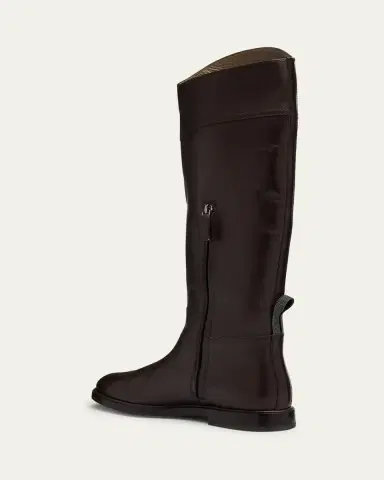 Brunello Cucinelli Mat Leather Equestrian Riding Boots | Thumbnail 2 Brunello Cucinelli Mat Leather Equestrian Riding Boots | Thumbnail 2