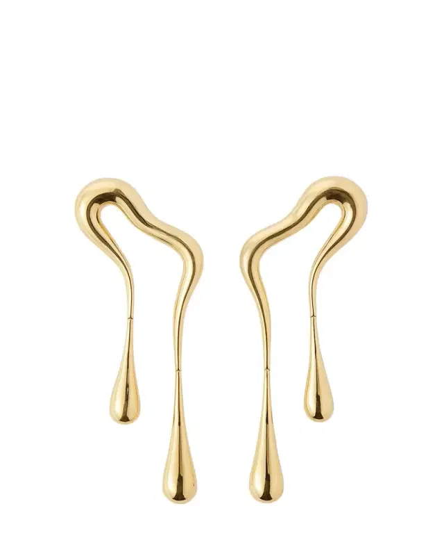 Fernando Jorge 18K Yellow Gold Bold Stream Doubled Earrings