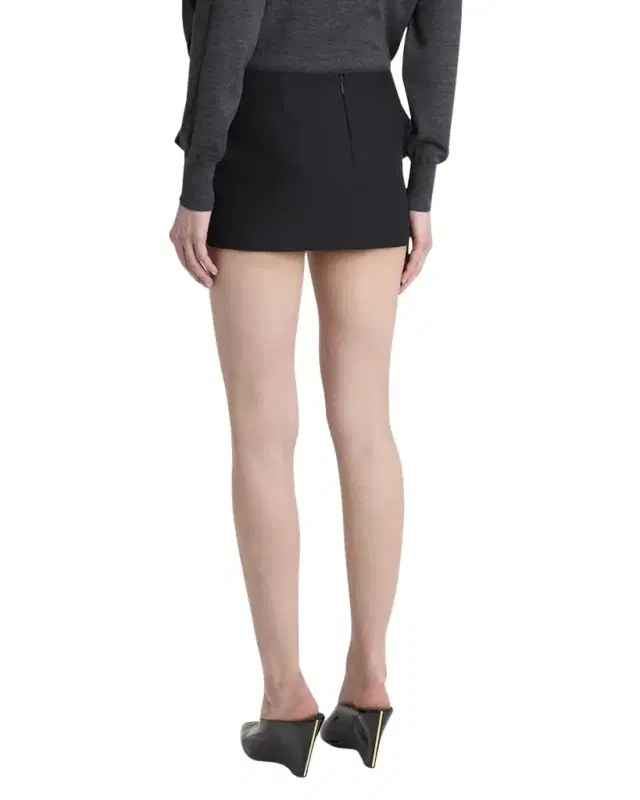 Wool Faille Micro Skirt