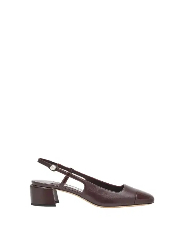 Elisa Leather Slingback Pumps