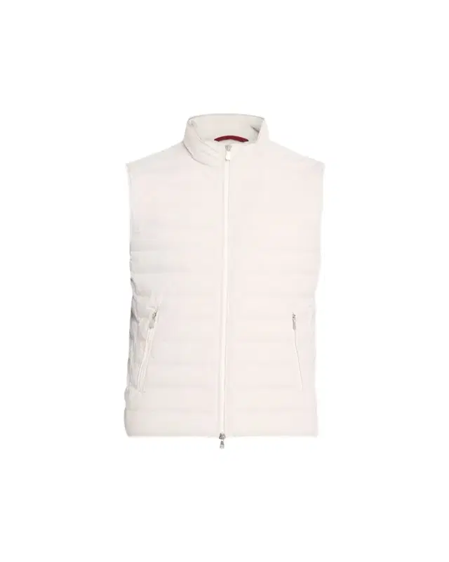 Men's Down Quilted Nylon Full-Zip Vest