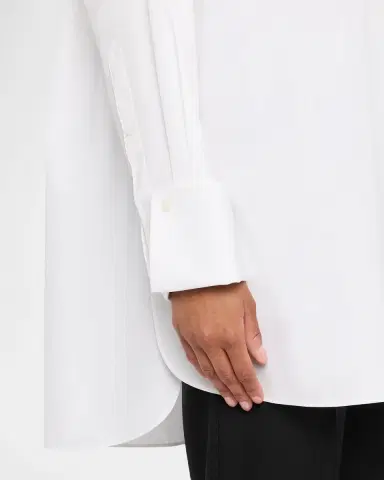 Lafayette 148 New York Oversized Cotton Popover Shirt | Thumbnail 9