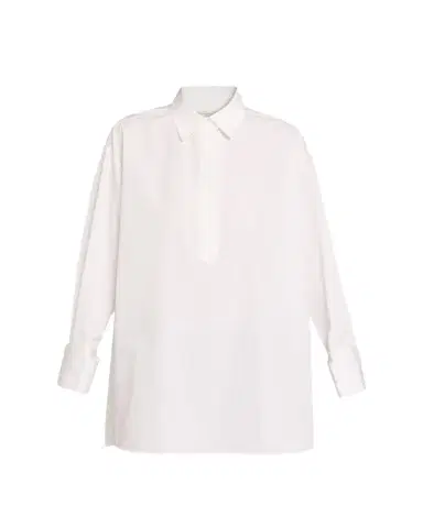 Lafayette 148 New York Oversized Cotton Popover Shirt | Thumbnail 1