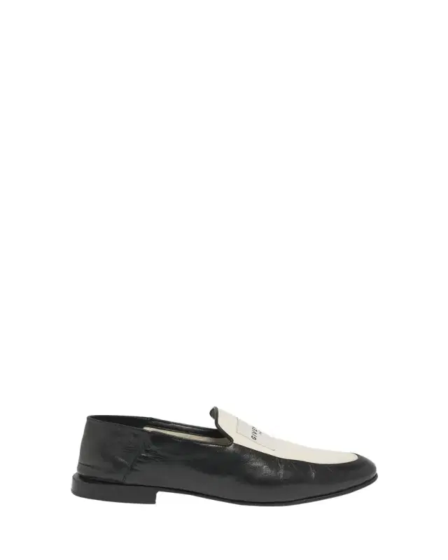 Label Canvas and Leather Loafers