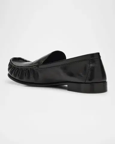 Miu Miu Ruched Leather Mocassin Loafers | Thumbnail 3 Miu Miu Ruched Leather Mocassin Loafers | Thumbnail 3