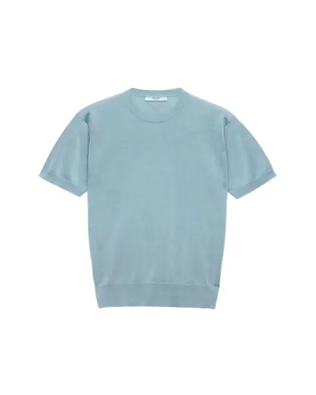Cotton Short-Sleeve Sweater