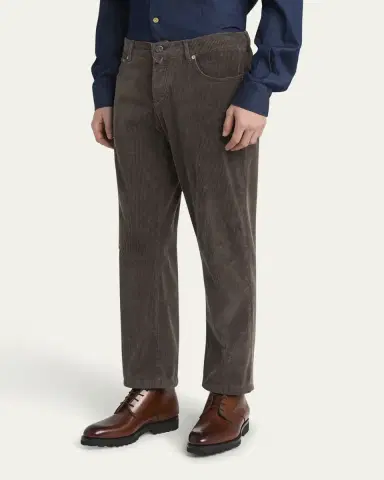 Kiton Men's Cotton Stretch Straight Leg Five-Pocket Pants | Thumbnail 4 Kiton Men's Cotton Stretch Straight Leg Five-Pocket Pants | Thumbnail 4