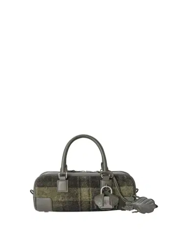 Loewe Amazona 23 Top-Handle Bag in Tartan Suede | Thumbnail 1