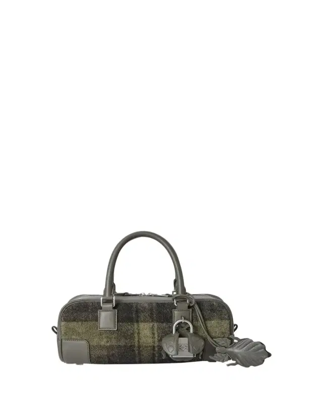 Amazona 23 Top-Handle Bag in Tartan Suede