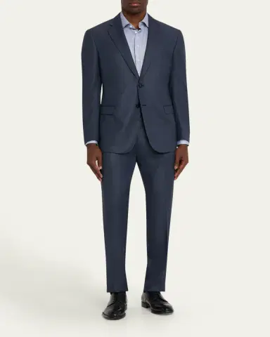 Giorgio Armani Men's Wool and Cashmere Soft Two-Piece Suit | Thumbnail 3 Giorgio Armani Men's Wool and Cashmere Soft Two-Piece Suit | Thumbnail 3