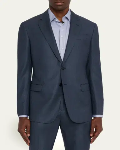 Giorgio Armani Men's Wool and Cashmere Soft Two-Piece Suit | Thumbnail 4 Giorgio Armani Men's Wool and Cashmere Soft Two-Piece Suit | Thumbnail 4