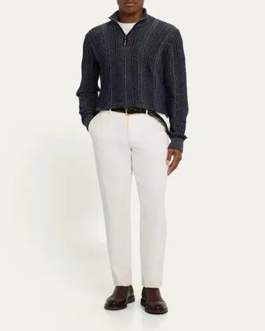 Brunello Cucinelli Men's Gored Tall Chelsea Boots | Thumbnail 3