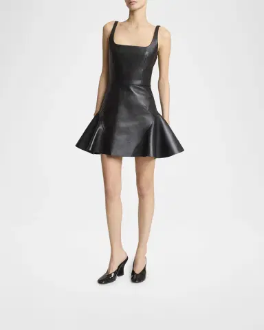 Givenchy Patent Leather Sculpted Block-Heel Mules | Thumbnail 2