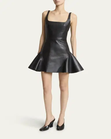 Givenchy Patent Leather Sculpted Block-Heel Mules | Thumbnail 8