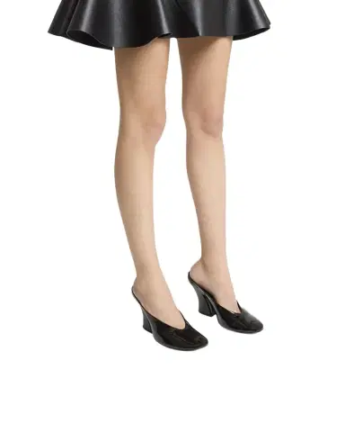 Givenchy Patent Leather Sculpted Block-Heel Mules | Thumbnail 1