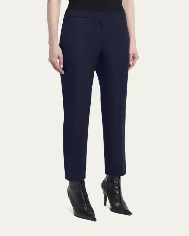 Alexander McQueen Cropped Cigarette Trousers | Thumbnail 4 Alexander McQueen Cropped Cigarette Trousers | Thumbnail 4