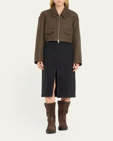 Miu Miu Suede Tall Moto Boots | Thumbnail 8