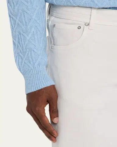 Kiton Men's Cotton-Stretch Slim Five-Pocket Pants | Thumbnail 5 Kiton Men's Cotton-Stretch Slim Five-Pocket Pants | Thumbnail 5