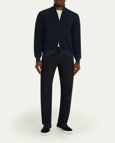 Fioroni Men's Wool Vanise Full-Zip Sweater | Thumbnail 2