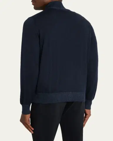 Fioroni Men's Wool Vanise Full-Zip Sweater | Thumbnail 3