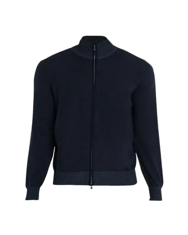Men's Wool Vanise Full-Zip Sweater