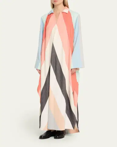 Marrakshi Life The V-Neck Caftan Dress | Thumbnail 4 Marrakshi Life The V-Neck Caftan Dress | Thumbnail 4