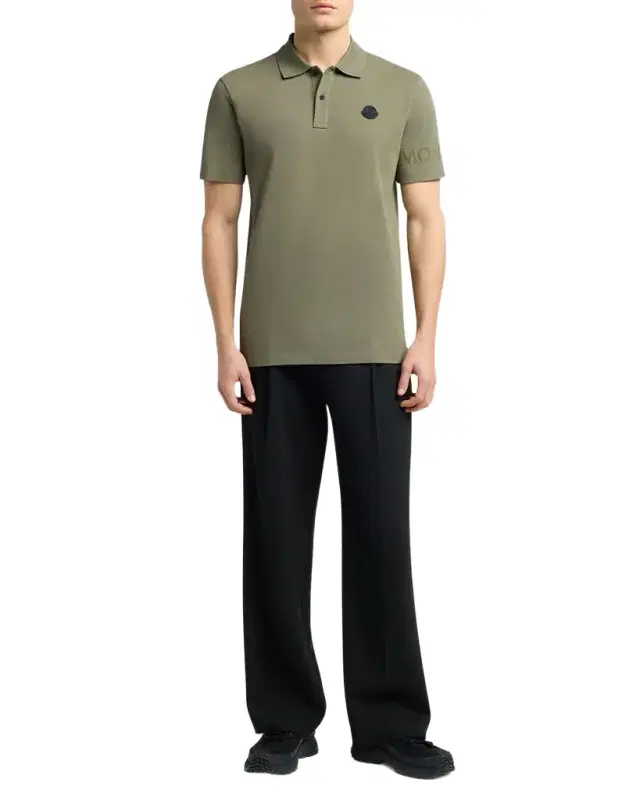 Men's Sleeve-Logo Pique Polo Shirt