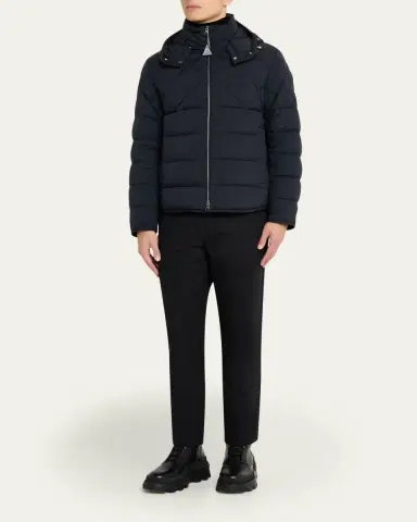 Moncler Men's Cecaud Hooded Short Down Jacket | Thumbnail 2 Moncler Men's Cecaud Hooded Short Down Jacket | Thumbnail 2