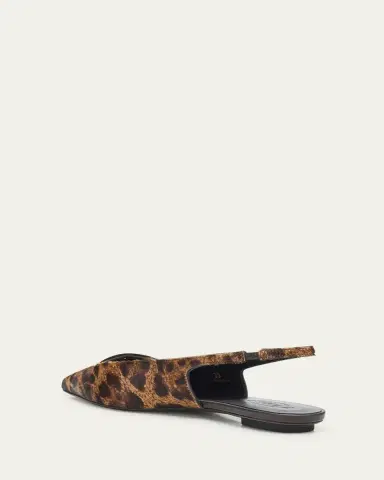 Tod's Leopard-Printed Calf Hair Slingback Flats | Thumbnail 4 Tod's Leopard-Printed Calf Hair Slingback Flats | Thumbnail 4