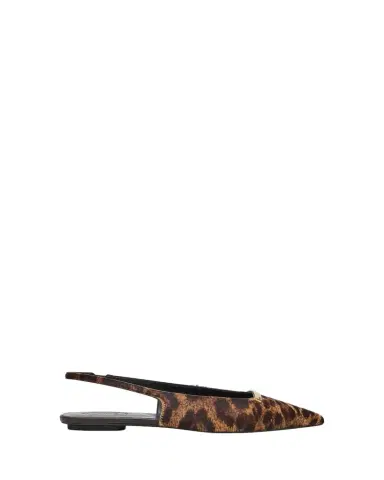 Tod's Leopard-Printed Calf Hair Slingback Flats | Thumbnail 1 Tod's Leopard-Printed Calf Hair Slingback Flats | Thumbnail 1