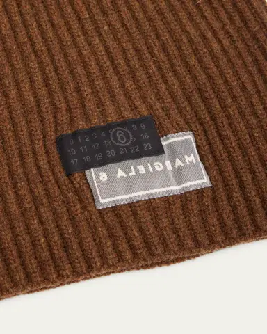 MM6 MAISON MARGIELA Drawstring Wool-Blend Knit Hood | Thumbnail 3 MM6 MAISON MARGIELA Drawstring Wool-Blend Knit Hood | Thumbnail 3