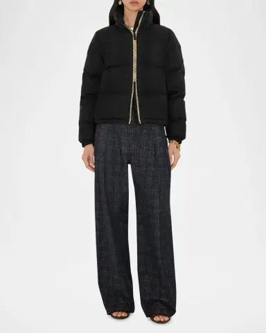 Burberry Ambleside Check Zipper Puffer Jacket With Hood | Thumbnail 2 Burberry Ambleside Check Zipper Puffer Jacket With Hood | Thumbnail 2