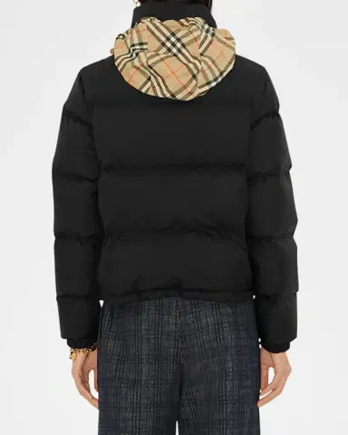 Burberry Ambleside Check Zipper Puffer Jacket With Hood | Thumbnail 3 Burberry Ambleside Check Zipper Puffer Jacket With Hood | Thumbnail 3