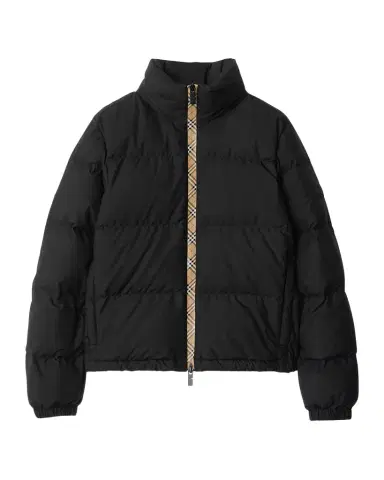 Burberry Ambleside Check Zipper Puffer Jacket With Hood | Thumbnail 1 Burberry Ambleside Check Zipper Puffer Jacket With Hood | Thumbnail 1