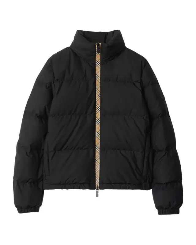 Ambleside Check Zipper Puffer Jacket With Hood