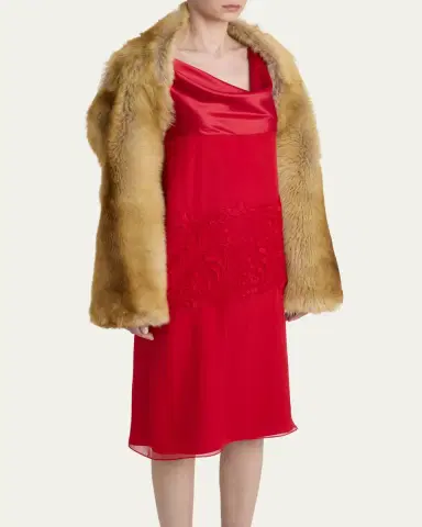 Ferragamo Shearling Stole | Thumbnail 4 Ferragamo Shearling Stole | Thumbnail 4