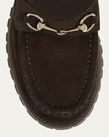 Gucci Sylke Suede Horsebit Booties | Thumbnail 4