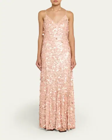 LoveShackFancy Emmalisa Sequin Gown | Thumbnail 2 LoveShackFancy Emmalisa Sequin Gown | Thumbnail 2