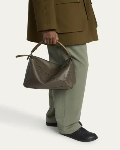 Loewe Men's Large Leather Puzzle Crossbody Bag | Thumbnail 2 Loewe Men's Large Leather Puzzle Crossbody Bag | Thumbnail 2