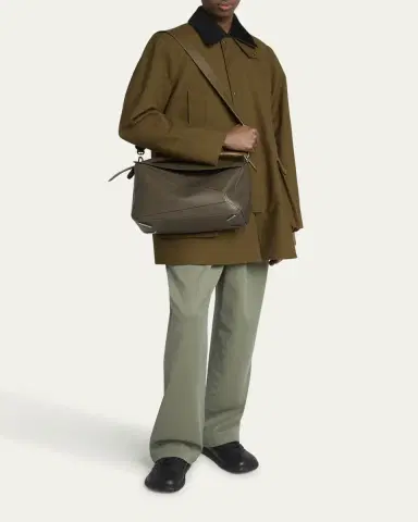 Loewe Men's Large Leather Puzzle Crossbody Bag | Thumbnail 5 Loewe Men's Large Leather Puzzle Crossbody Bag | Thumbnail 5