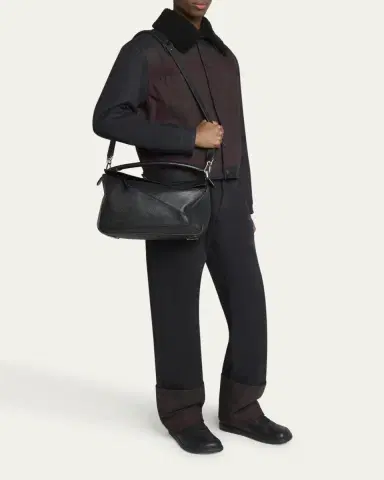 Loewe Men's Large Leather Puzzle Crossbody Bag | Thumbnail 5 Loewe Men's Large Leather Puzzle Crossbody Bag | Thumbnail 5