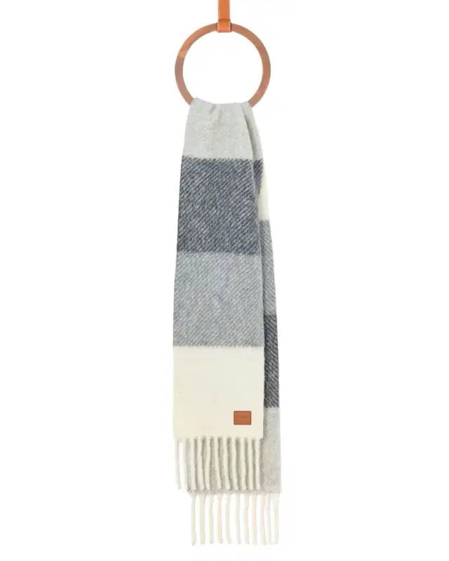 LOEWE Striped Jacquard Twill Wool-Blend Scarf