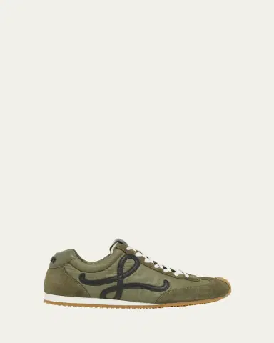 Loewe Men's Ballet Runner 2.0 Nylon & Calfskin Sneakers | Thumbnail 2 Loewe Men's Ballet Runner 2.0 Nylon & Calfskin Sneakers | Thumbnail 2