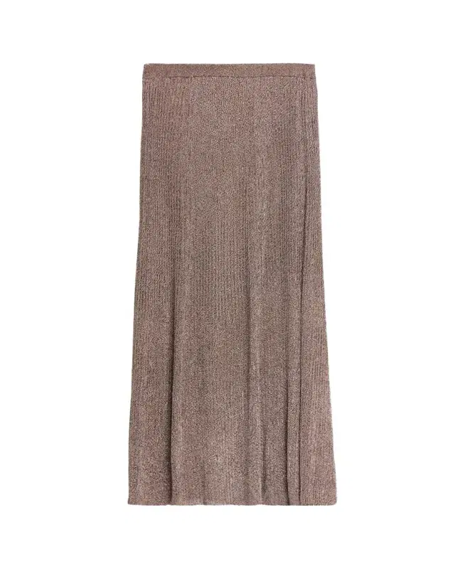 Ulla Johnson Renae Metallic Knit Maxi Skirt