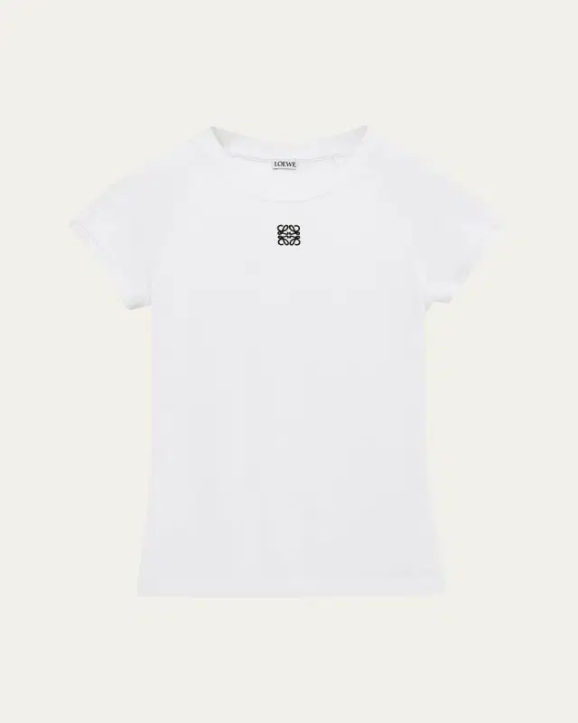 Ribbed Anagram Short-Sleeve Tee