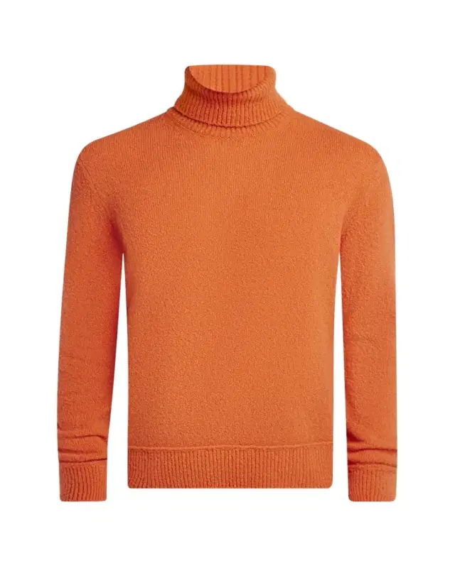 Men's Logo-Sleeve Turtleneck Sweater